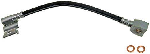 Pro Braking PBF5800-CAR-GRE Front Braided Brake Line Carbolook Hose & Stainless Green Banjos 