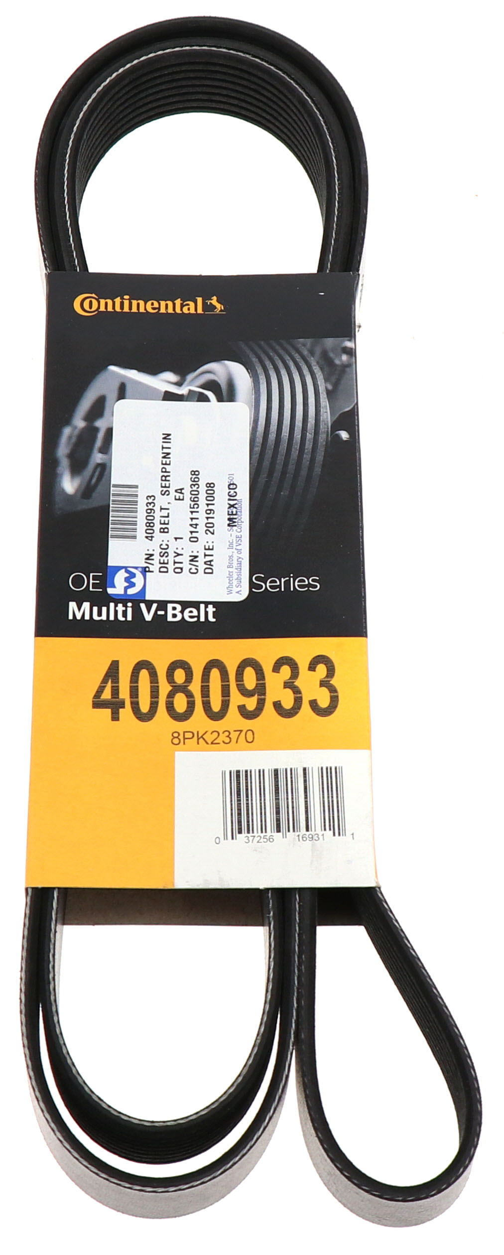 4080933 Serpentin Belt Continental