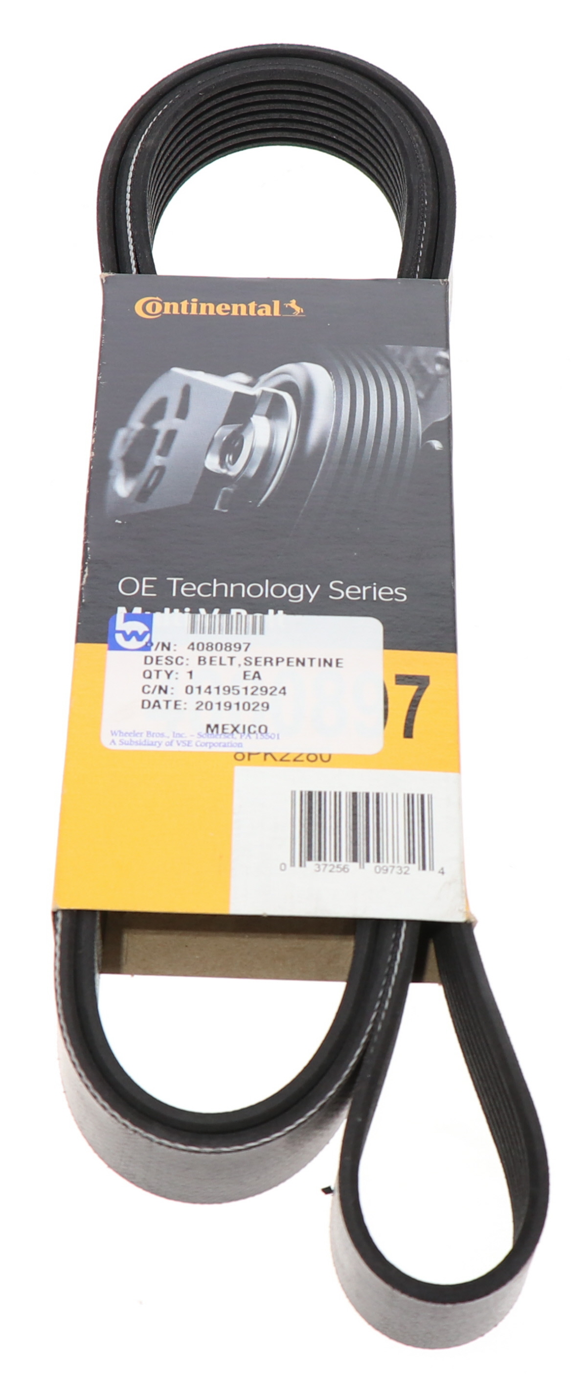 4080897 Serpentine Belt Continental