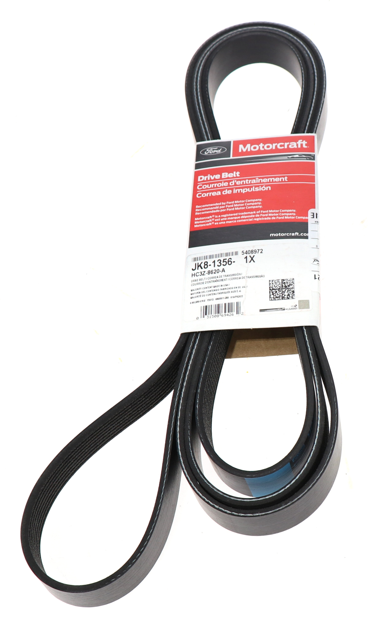 JK81356 Belt Motorcraft (Div Of Ford)